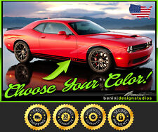 Side Rocker Stripes -fits 2009 2014 2015 2020 Dodge Challenger Rt Srt Sxt Se