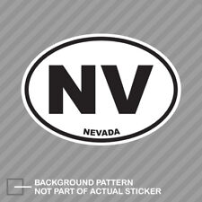 Nevada State Oval Sticker Decal Vinyl Nv
