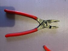 Snap On 49acf Red 9 Combo Slip-joint Pliers -