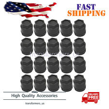 20 Pcs Black Lug Nut Covers Cap Fit For For Buick Chevrolet Gmc Chevy Camaro