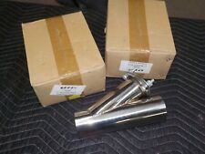 Pair Of Qtp 10300 Exhaust Cutout Manual Stainless Steel Polished Weld-on 3 Dia.