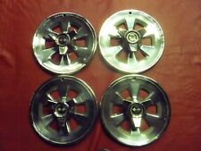 Vintage 1965 Chevy Corvette 15 Three Bar Spinner Hubcaps Wheel Covers