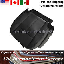 For 2007-2014 Ford Expedition Driver Bottom Perforated Leather Seat Cover Black