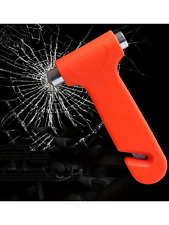 2-in-1 Car Emergency Safety Hammer And Seat Belt Cutter Glass Window Breaker Mu