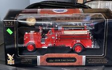 1938 Ford Fire Engine - Nib Road Signature Series Red Die Cast 124 New