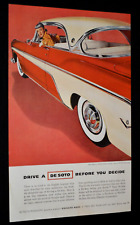 1955 Desoto Fireflite Sportsman Anne Fogarty Original Advertisement Print Ad-55