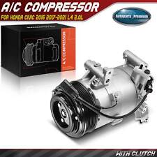Ac Compressor W Clutch Pulley For Honda Civic 2016 2017 2018-2021 L4 2.0l
