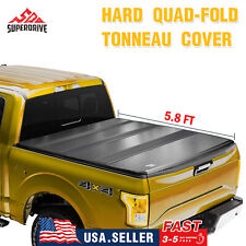 For 2019-2022 Chevy Silveradogmc Sierra 5.8ft Bed Quad-fold Hard Tonneau Cover