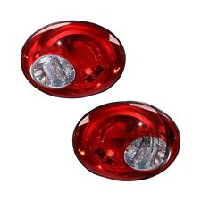 Tail Light Set For 2006-2010 Volkswagen Beetle Left Right Clear Red Halogen Bulb