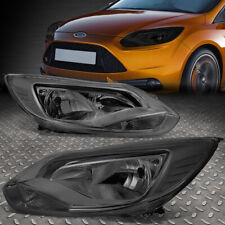 For 12-14 Ford Focus Smoked Housing Clear Corner Headlight Replacement Head Lamp