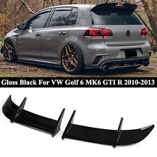 For Vw Golf 6 Mk6 Gti R 2010-2013 Gloss Blk Rear Roof Trunk Lip Wing Spoiler Kit