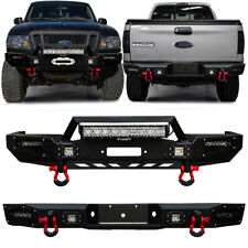 Vijay Fits 1993-1997 Ford Ranger Front Or Rear Bumper Wwinch Plate Led Lights