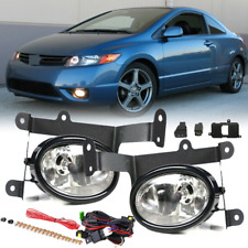 Bumper Fog Lights Driving Lamps Wwiring For 2006 2007 2008 Honda Civic Coupe
