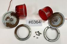 Taillight Unit For Your Rat Rod Project Plastic Lens W Backplates Screws 6364