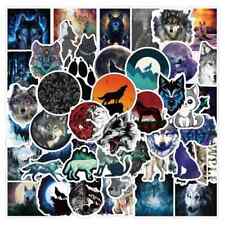 50 Pack Of Cool Wolf Stickers For Laptopwater Bottlephone Case