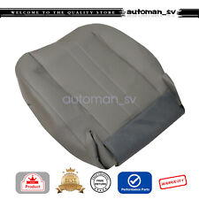 For 2003-2014 Gmc Savana 1500 2500 3500 Van Driver Bottom Vinyl Seat Cover Gray