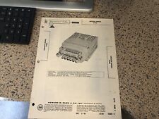 1959 1960 Lincoln Transsistor Radio Service Shop Manual Owners Guide
