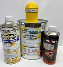 Chrome Yellow Gallon Kit Single Stage Acrylic Enamel Car Auto Paint Kit
