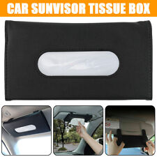Car Tissue Box Cover Sun Visor Paper Napkin Towel Case Holder Organizer Clip Us