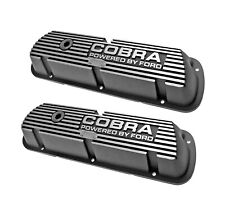 1965-95 Cobra Powered By Ford Aluminum Valve Covers Pair 260 289 302 347 351w