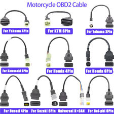 16pin Obd2 Connector Diagnostic Adapter Scan Cable For Suzuki Honda Motorcycle