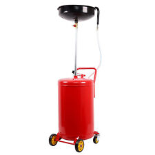 Portable 20 Gallon Waste Oil Drain Air Operated Drainer Drainage Lift Auto Wheel