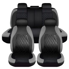 For Toyota Leather Front Rear Car Seat Cover 5seat Protector Full Set Waterproof