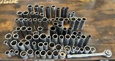 Lot Of 86 38 Sockets Various Sizes Matco Craftsman Gp Snap On Channellock More
