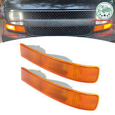 Pair Parking Light Turn Signal Directional Lamp For 03-22 Chevy Gmc Express Van