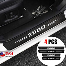 4x For Dodge Ram 2500 Carbon Fiber Cab Door Sill Scuff Plate Protector Cover M8