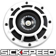 Sickspeed White Super Loud Compact Electric Blast Tone Horn Car Suv 12v P4