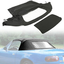 Black Soft Top Roof Top For Mazda Miata 1990-2005 Base Ls Se Convertible 2-door