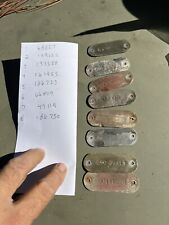 Wc Dodge Wc51 Wc52 Wc63 Wc62 Open Cab Cowl Tags With Screws 4290