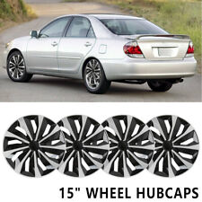 4x 15 Hubcaps Wheel Rim Cover Set Steel Snap-on For Toyota Camry 2002 2003 2004
