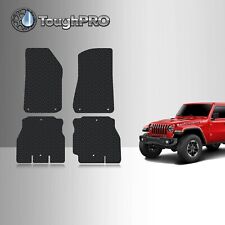 Toughpro Floor Mats Black For Jeep Wrangler Unlimited Jl All Weather 2018