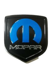 Challenger Charger Mopart Emblem Nameplate Badge Decal Chrome Black Blue