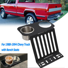 Cup Holder 2 Cups Cupholder Black Coating For Chevy Truck Bench Seats 1988-1994
