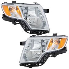 Headlight Set For 2007-2010 Ford Edge Left And Right With Bulb Capa 2pc