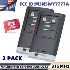 2pcs Smart Remote Key Fob Fcc Id M3n5wy7777a For 2005-2013 Chevrolet Corvette