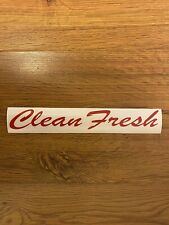 Red Jdm Simply Clean Fresh Stickers Decal 8.5 In