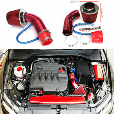 Car Cold Air Intake Filter Induction Pipe Power Flow Hose System Accessories Red