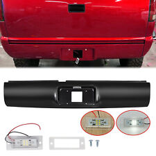 Rear Bumper Roll Pan W Led License Light For 1994-2003 Chevy Gmc S10 Sonoma