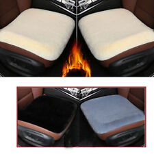 Car Front Seat Covers Imitate Sheepskin Seat Cushion Pad Wool Soft Winter 18x18