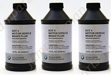 Genuine For Bmw Dot4 Brake Fluid - 355ml 12floz 81220142156 Pack Of 3 Bottles