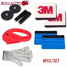Car Wrap Vinyl Tools Kit Window Tint Installation 3m Squeegee Cutter Magnet