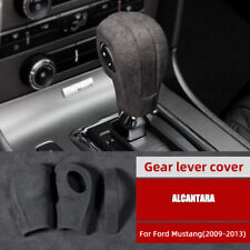 For Ford Mustang 2009-2013 Black Alcantara Suede Gear Shift Knob Cover Trim