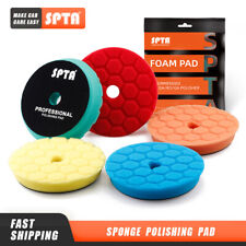 Spta 356 Inch Hex-logic Sponge Polishing Buffing Pads For Da Ro Polisher