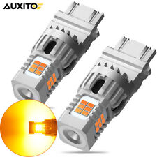 Auxito 3157 Led Turn Signal Light Bulbs 4157 3156 Canbus Anti Hyper Flash Amber