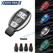 For Mercedes Benz 3 Button Remote Key Fob Cover Case Shell Leather Tpu 4 Color
