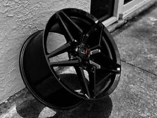Gloss Carbon Black Flash C7 Zr1 Corvette Wheels Fits 2014-2017 C7 18x8.519x10